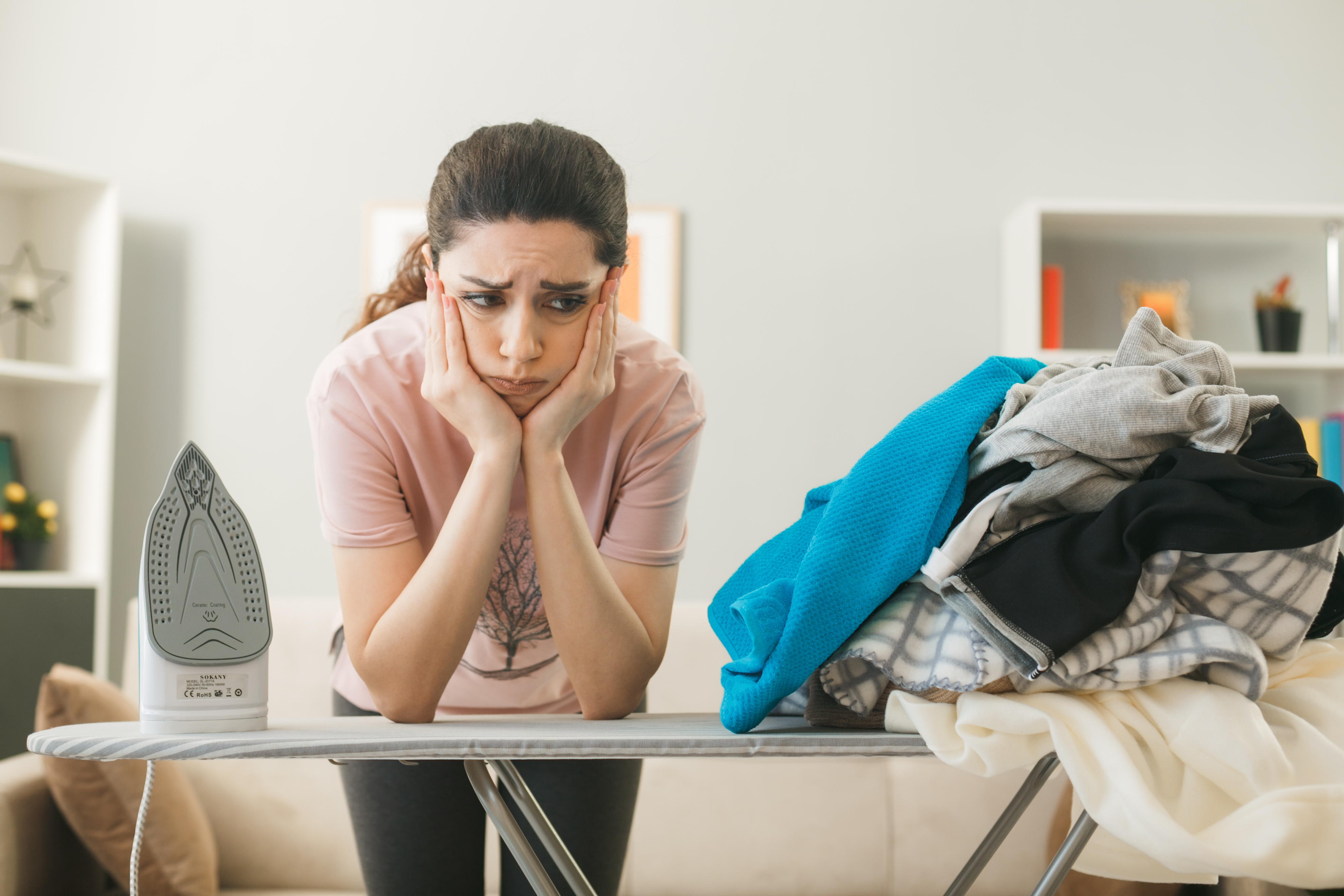Stressed with laundry